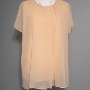 Ann Taylor Blouse XL - Peach